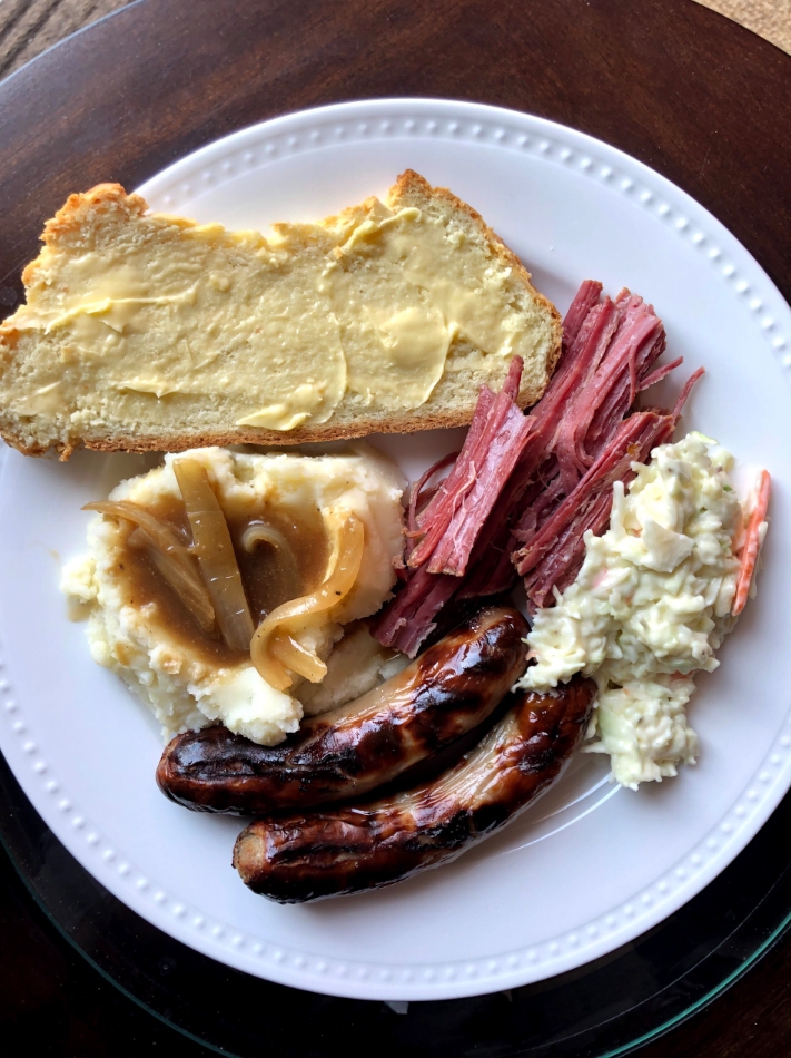 Plate of St. Patrick's Day Foods